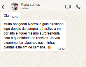 Mensagem de Maria santos sobre o guia Ouro Verde